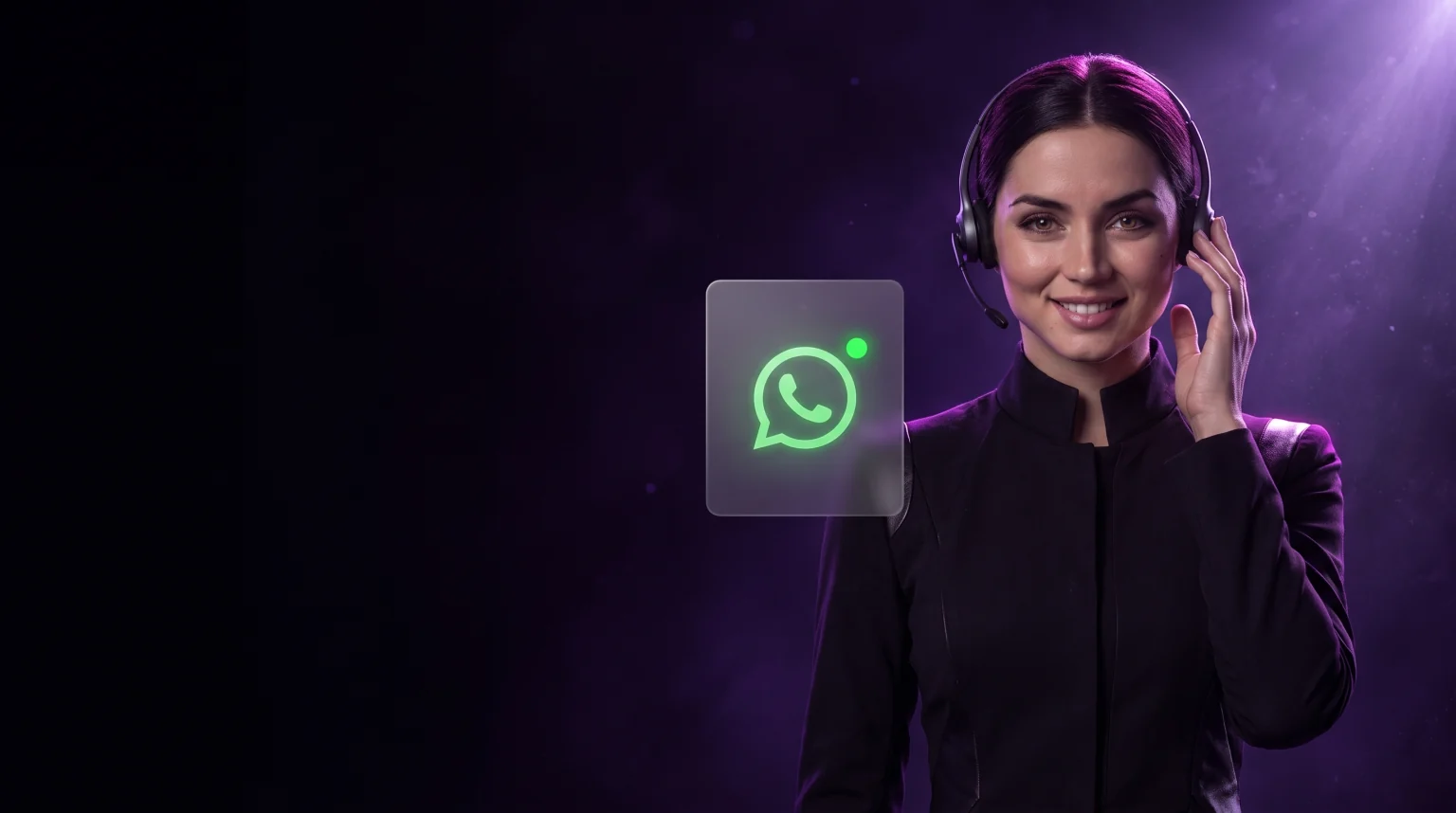 Atendente TalkFlow pronta para atender
